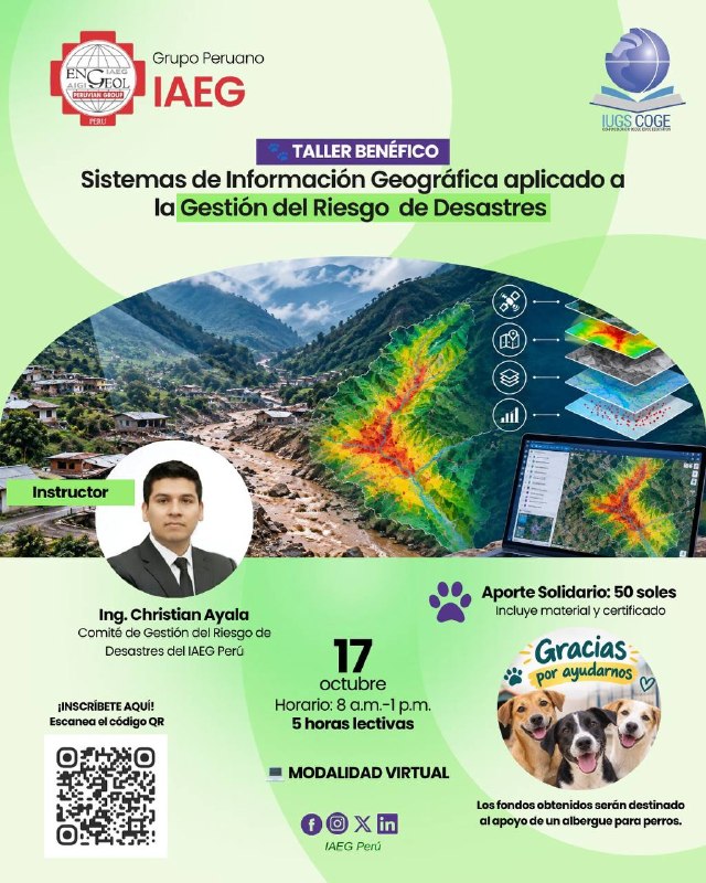 CHARITY WORKSHOP: GEOGRAPHIC INFORMATION SYSTEMS APPLIED TO DISASTER RISK MANAGEMENT!