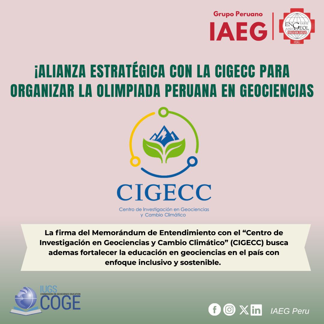 New strategic alliance for improving the geosciences education quality and in Peru!